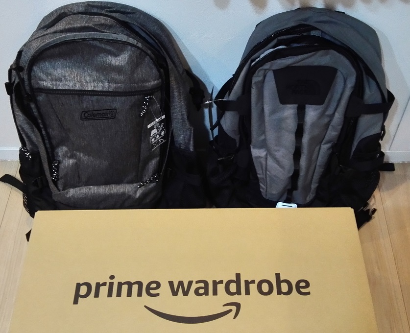 Amazon Primeに入会　Amazon Wardrobe でリュックの試着 ノースフェイス　ホットショット クラシック　NM72006 コールマン Coleman バックパック WALKER 33